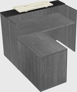 L-shaped modular reception