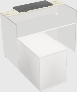 L-shaped modular reception