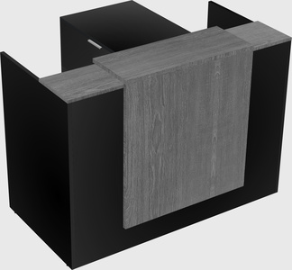 L-shaped modular reception
