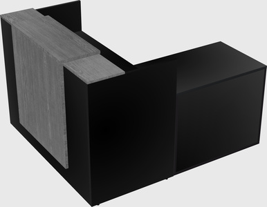 L-shaped modular reception