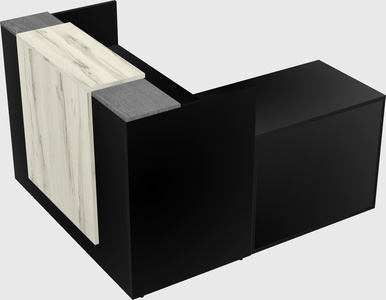 L-shaped modular reception