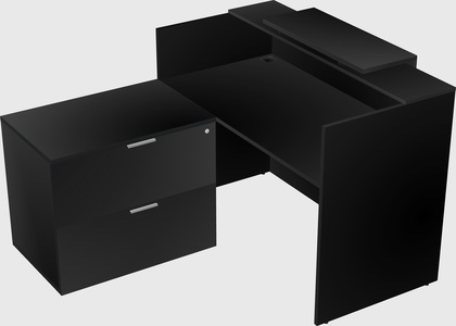 L-shaped modular reception