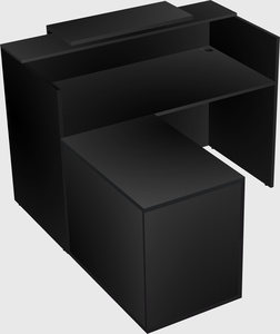 L-shaped modular reception