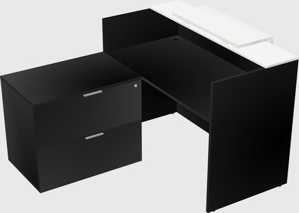 L-shaped modular reception