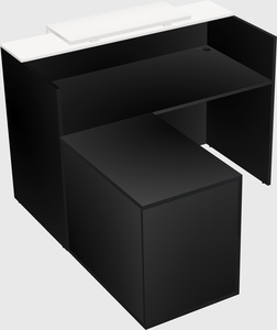 L-shaped modular reception