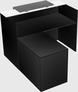 L-shaped modular reception
