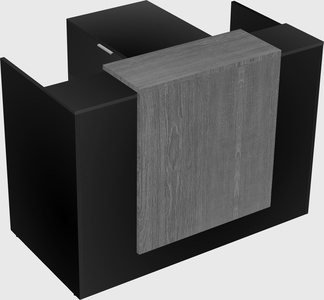 L-shaped modular reception