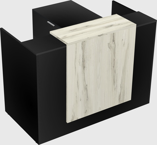 L-shaped modular reception