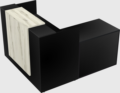 L-shaped modular reception