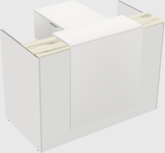 L-shaped modular reception