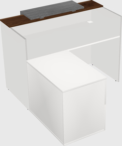 L-shaped modular reception