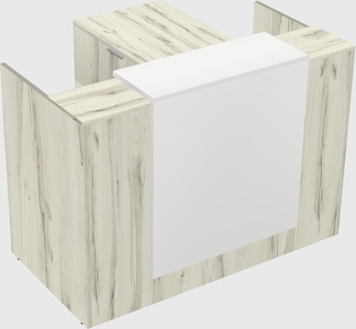 L-shaped modular reception