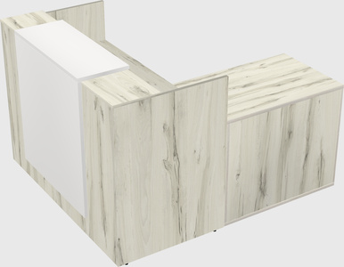 L-shaped modular reception