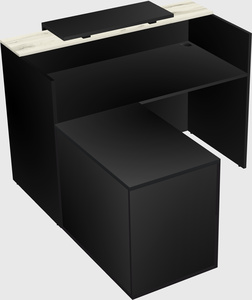 L-shaped modular reception