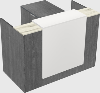 L-shaped modular reception