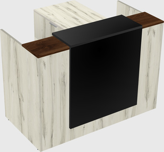 L-shaped modular reception