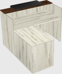 L-shaped modular reception