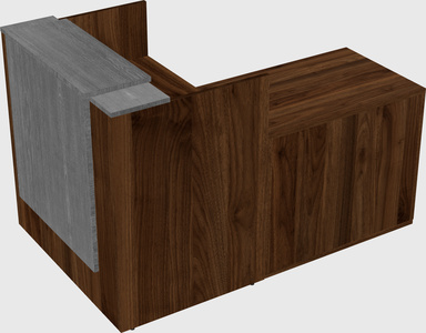 L-shaped modular reception
