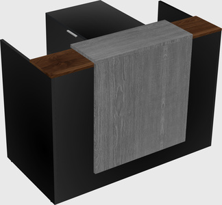 L-shaped modular reception