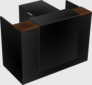 L-shaped modular reception