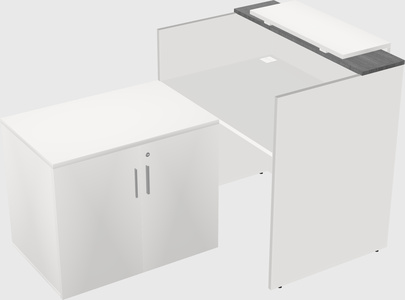 L-shaped modular reception