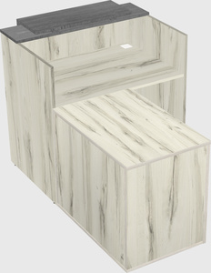 L-shaped modular reception