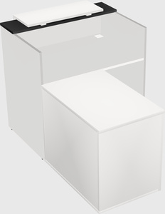 L-shaped modular reception