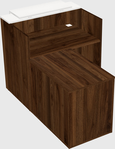 L-shaped modular reception