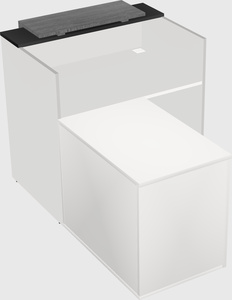 L-shaped modular reception