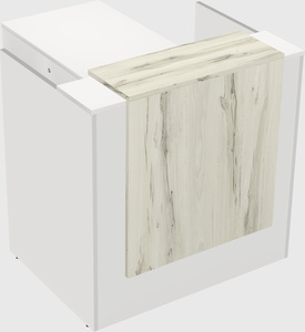 L-shaped modular reception