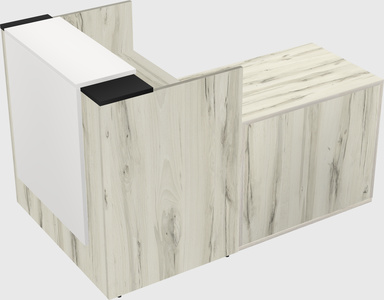 L-shaped modular reception