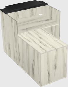 L-shaped modular reception