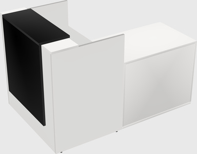 L-shaped modular reception