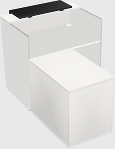 L-shaped modular reception
