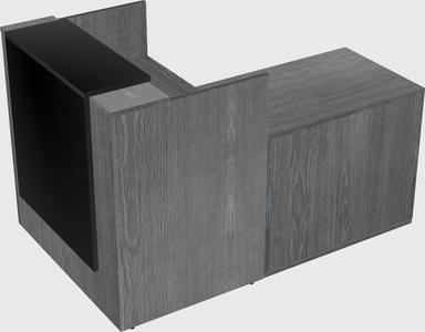 L-shaped modular reception