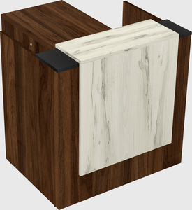 L-shaped modular reception