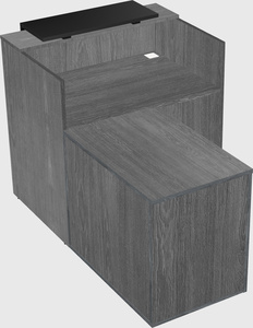 L-shaped modular reception