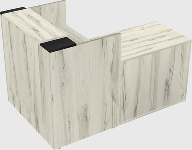 L-shaped modular reception