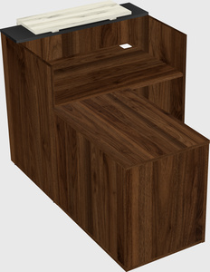 L-shaped modular reception