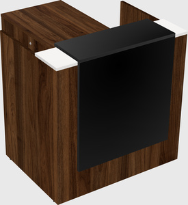 L-shaped modular reception