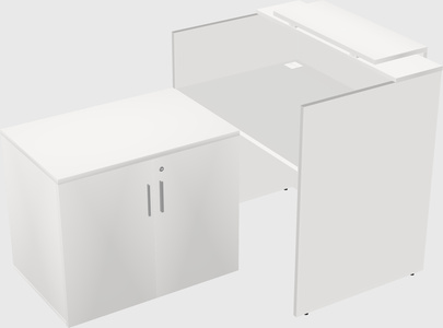 L-shaped modular reception