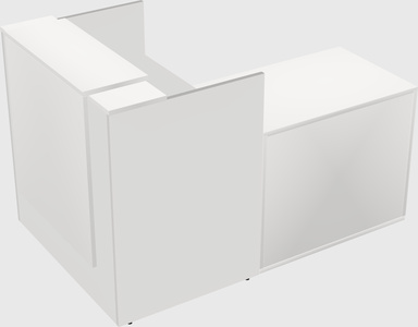 L-shaped modular reception