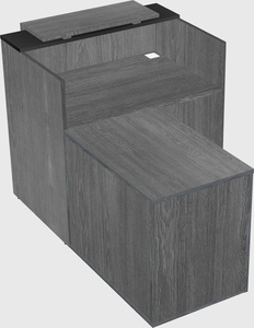 L-shaped modular reception
