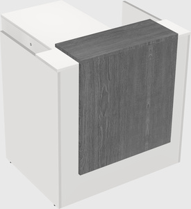 L-shaped modular reception