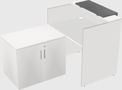 L-shaped modular reception