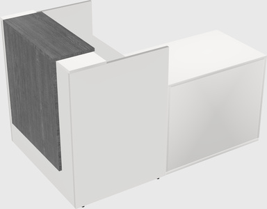 L-shaped modular reception