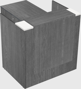 L-shaped modular reception