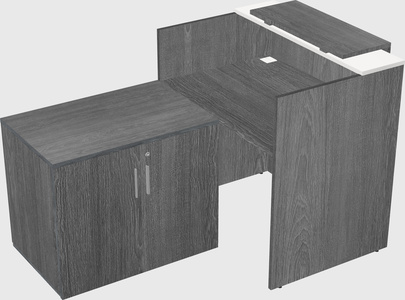 L-shaped modular reception