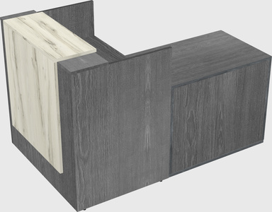 L-shaped modular reception