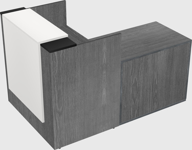 L-shaped modular reception